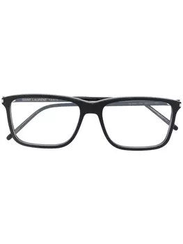 Очки SL454 в квадратной оправе Saint Laurent Eyewear, черный