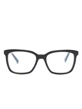 Очки SL 672 в квадратной оправе Saint Laurent Eyewear, черный