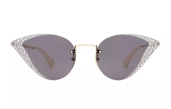 Очки солнцезащитные Gucci Unisex Cat Eye, золотой