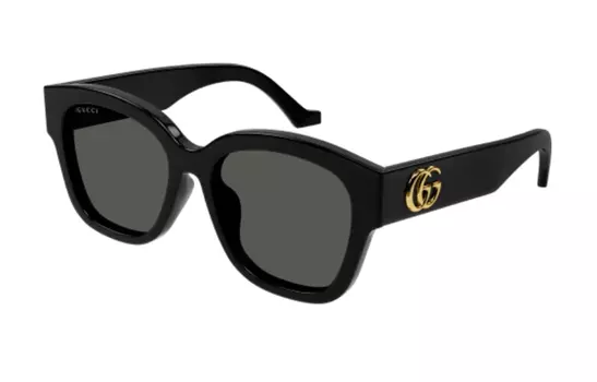 Очки солнцезащитные Gucci Unisex с крупными дужками, черный