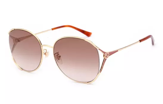 Очки солнцезащитные женские Gucci, золотой / красный