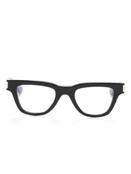 Очки в геометрической оправе Saint Laurent Eyewear, черный