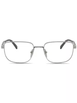 Очки в квадратной оправе Prada Eyewear, серый