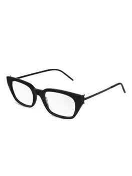 Очки в квадратной оправе Saint Laurent Eyewear, черный