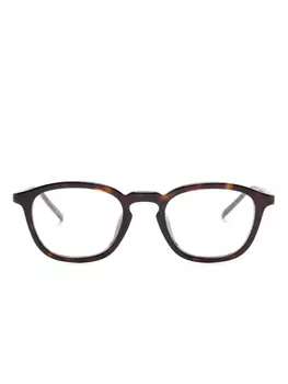 Очки в квадратной оправе Saint Laurent Eyewear, коричневый