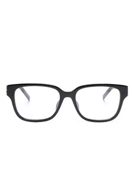 Очки в квадратной оправе Saint Laurent Eyewear, черный