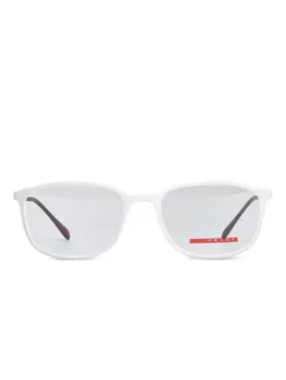 Очки в прямоугольной оправе Prada Eyewear, белый