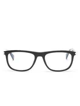 Очки в прямоугольной оправе Saint Laurent Eyewear, черный