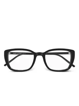 Очки в прямоугольной оправе Saint Laurent Eyewear, черный