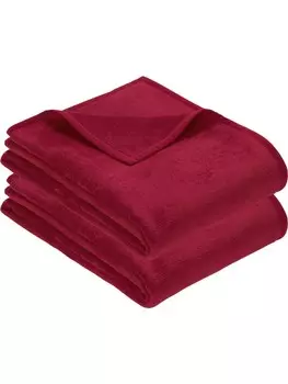 Одеяло Erwin Mller Wohn 2er Pack Triest, цвет dunkelrot