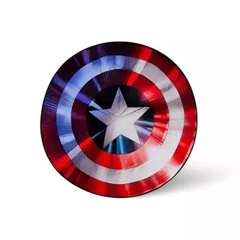 Одеяло флисовое с принтом Marvel, белый / красный / синий