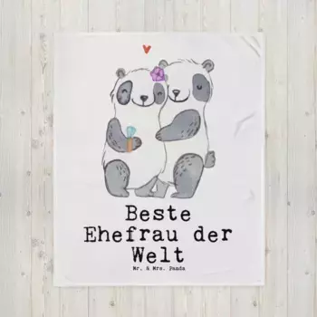 Одеяло Mr. & Mrs. Panda, белый