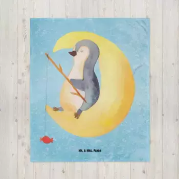 Одеяло Mr. & Mrs. Panda, синий