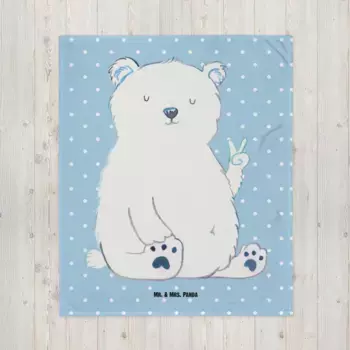 Одеяло Mr. & Mrs. Panda, синий