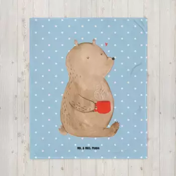 Одеяло Mr. & Mrs. Panda, синий