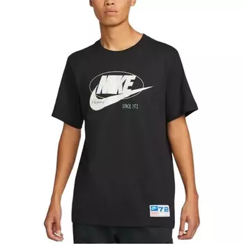 Одежда Футболка мужская черная Nike, черный