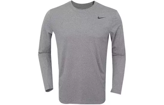 Одежда Футболка мужская серая Nike, серый