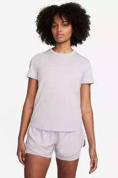 Один классический топ с короткими рукавами dri fit Nike, розовый