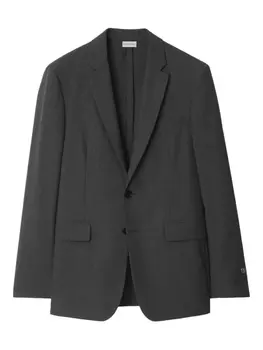 Однобортный блейзер Burberry, серый
