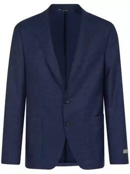 Однобортный блейзер Canali, синий