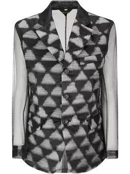 Однобортный блейзер Comme Des Garons, черный