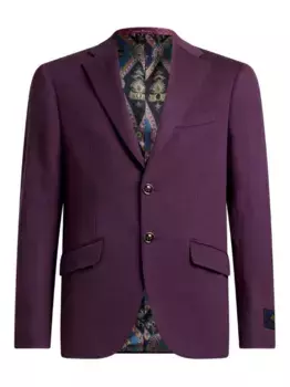 Однобортный блейзер ETRO, фиолетовый