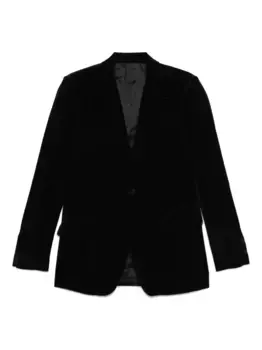 Однобортный блейзер Lardini, черный