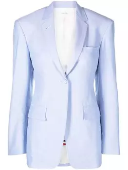 Однобортный блейзер Thom Browne, синий