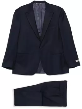 Однобортный костюм Canali, синий