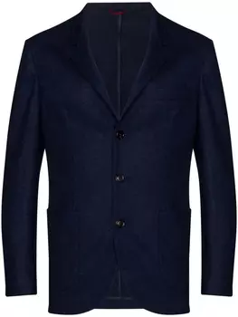 Однобортный пиджак Brunello Cucinelli, синий