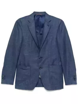 Однобортный пиджак Canali, синий