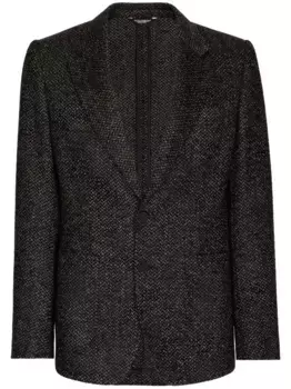 Однобортный пиджак DOLCE & GABBANA, черный