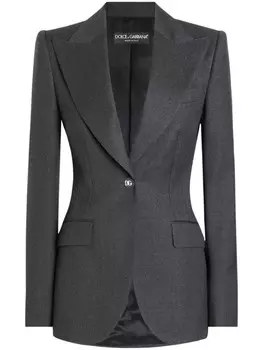 Однобортный пиджак Dolce & Gabbana, серый