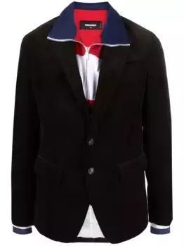 Однобортный пиджак DSQUARED2, коричневый