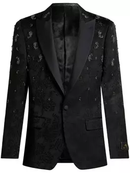 Однобортный пиджак ETRO, черный