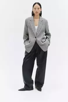 Однобортный пиджак H&M, белый