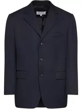 Однобортный пиджак Maison Margiela, синий