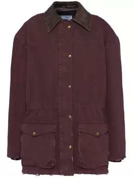 Однобортный пиджак Prada, красный