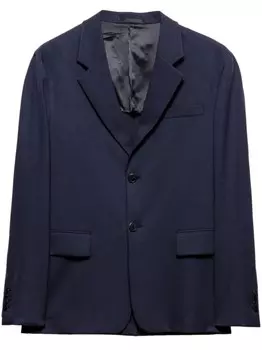 Однобортный пиджак Prada, синий
