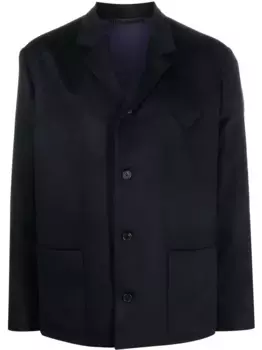 Однобортный пиджак Prada, синий