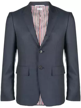Однобортный пиджак Thom Browne, синий