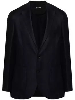 Однобортный пиджак Zegna, синий