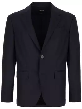 Однобортный пиджак Zegna, синий