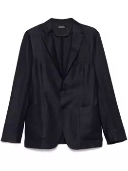 Однобортный пиджак Zegna, синий