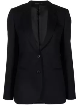 Однобортный шерстяной жакет Paul Smith, синий