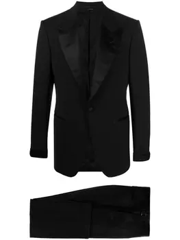 Однобортный смокинг-двойка TOM FORD, черный
