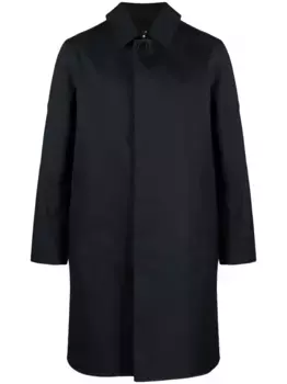 Однобортный тренч Mackintosh, синий