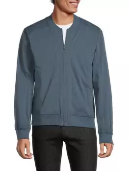 Однотонная куртка на молнии Kenneth Cole, синий