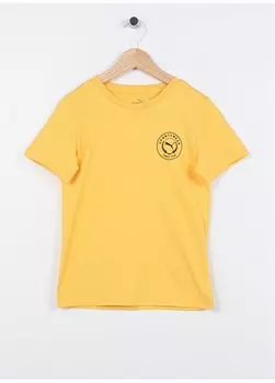 Однотонная желтая футболка для мальчика 67996803 Размер S ФУТБОЛКА Puma