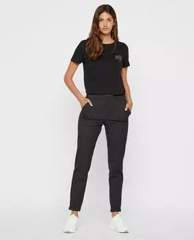 Однотонные женские брюки с нормальной талией Vero Moda, серый